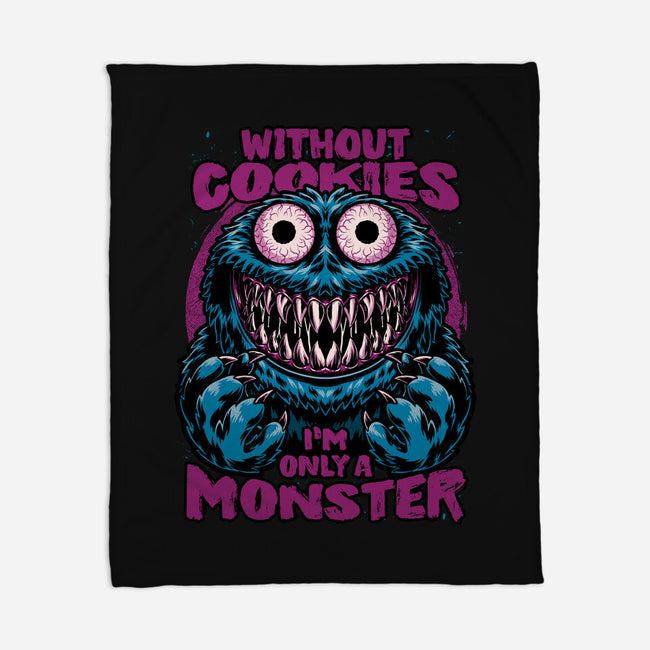 A Monster Without Cookies-None-Fleece-Blanket-Studio Mootant