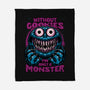 A Monster Without Cookies-None-Fleece-Blanket-Studio Mootant