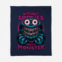 A Monster Without Cookies-None-Fleece-Blanket-Studio Mootant