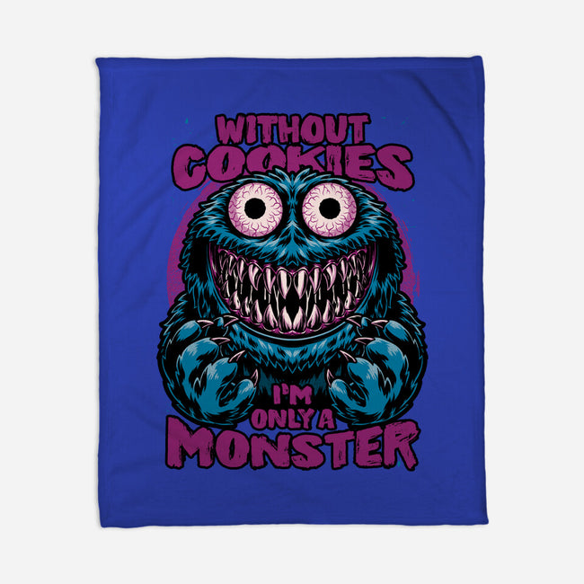 A Monster Without Cookies-None-Fleece-Blanket-Studio Mootant