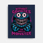 A Monster Without Cookies-None-Stretched-Canvas-Studio Mootant
