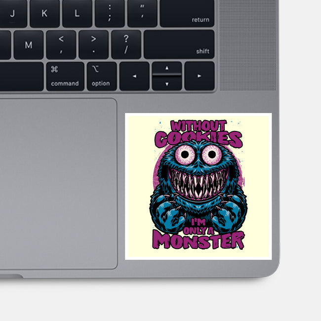 A Monster Without Cookies-None-Glossy-Sticker-Studio Mootant
