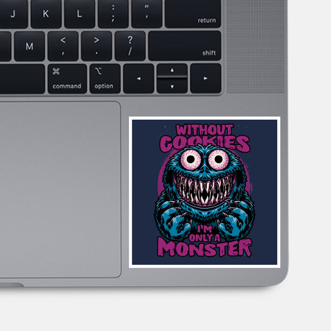 A Monster Without Cookies-None-Glossy-Sticker-Studio Mootant
