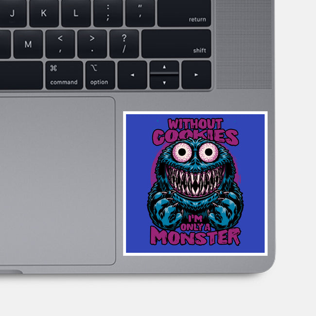 A Monster Without Cookies-None-Glossy-Sticker-Studio Mootant