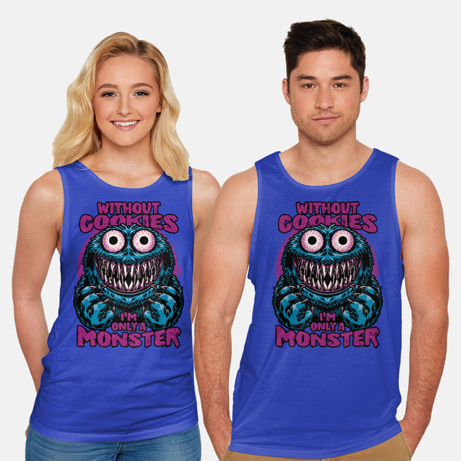 A Monster Without Cookies-Unisex-Basic-Tank-Studio Mootant