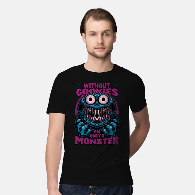 A Monster Without Cookies-Mens-Premium-Tee-Studio Mootant