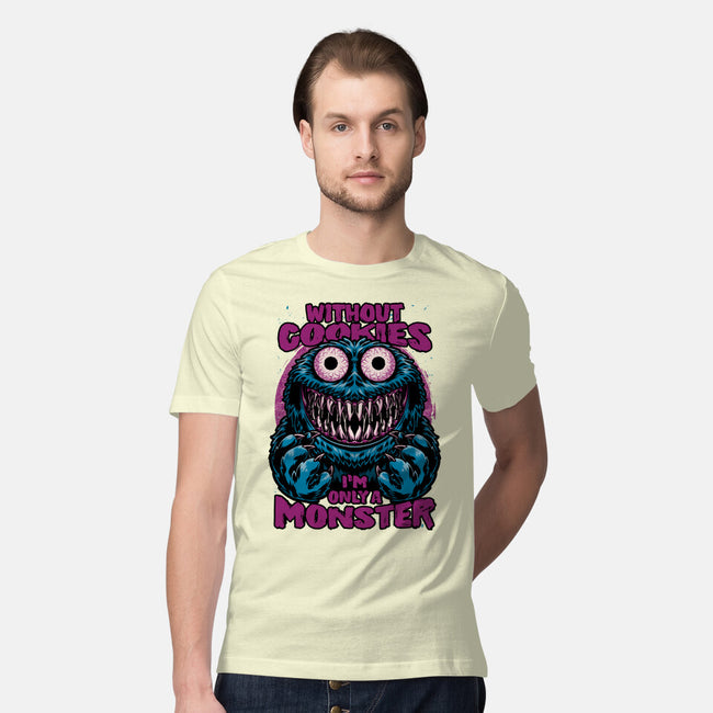 A Monster Without Cookies-Mens-Premium-Tee-Studio Mootant