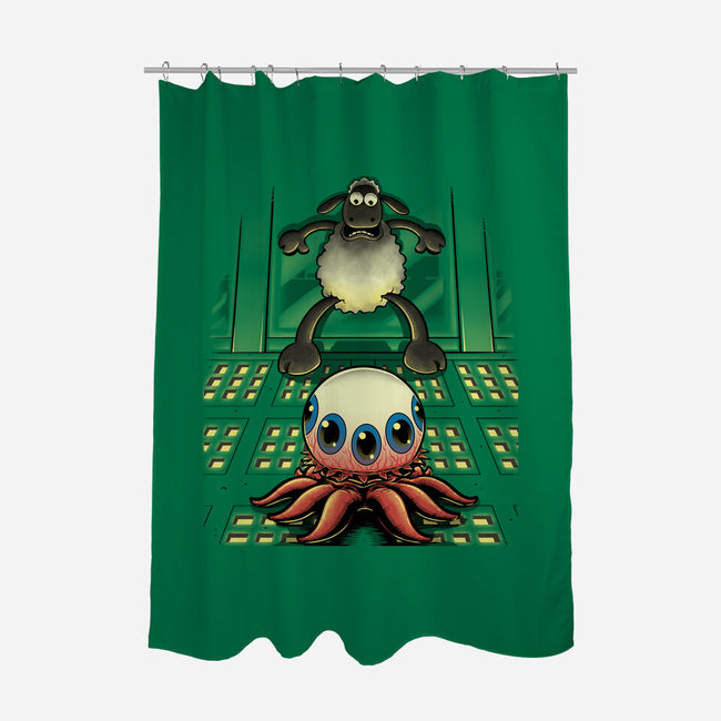 Oh Sheep-None-Polyester-Shower Curtain-Betmac