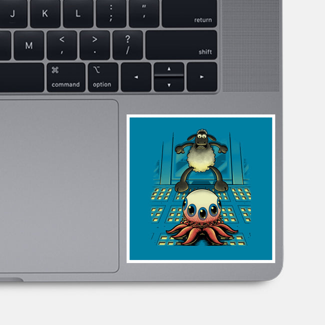 Oh Sheep-None-Glossy-Sticker-Betmac