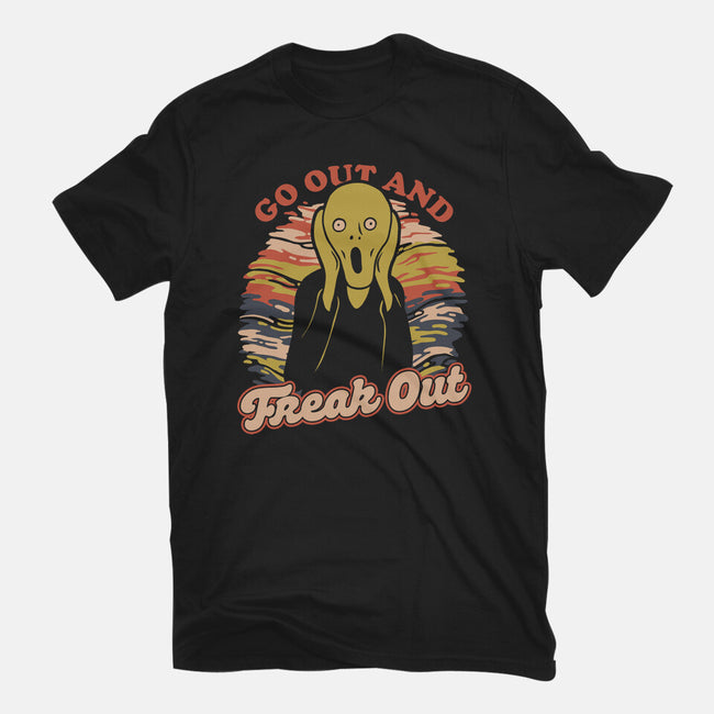 Freak Out Painting-Womens-Fitted-Tee-Studio Mootant