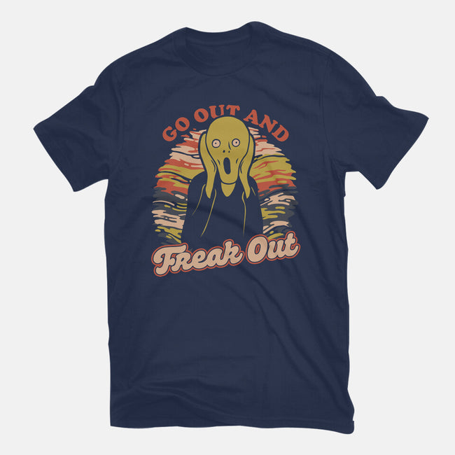 Freak Out Painting-Womens-Fitted-Tee-Studio Mootant
