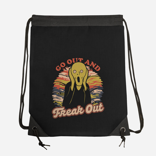 Freak Out Painting-None-Drawstring-Bag-Studio Mootant