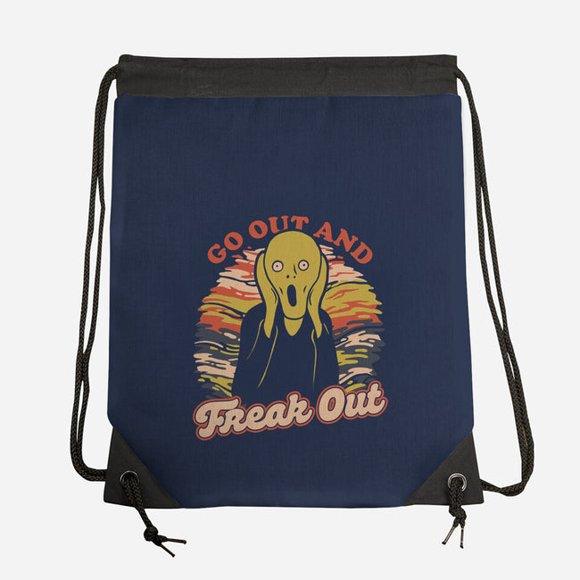 Freak Out Painting-None-Drawstring-Bag-Studio Mootant