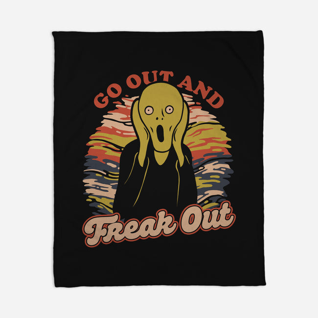 Freak Out Painting-None-Fleece-Blanket-Studio Mootant