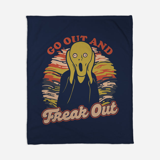 Freak Out Painting-None-Fleece-Blanket-Studio Mootant