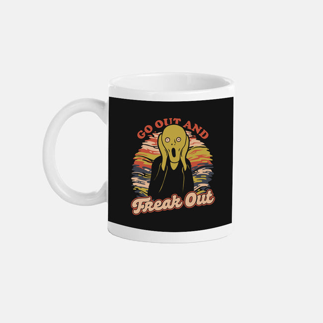 Freak Out Painting-None-Mug-Drinkware-Studio Mootant