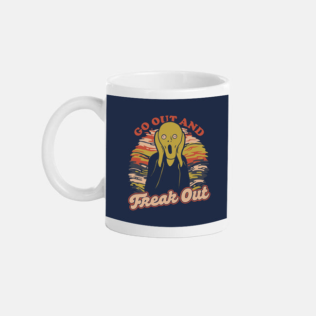 Freak Out Painting-None-Mug-Drinkware-Studio Mootant