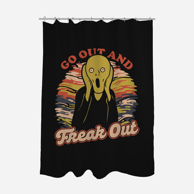 Freak Out Painting-None-Polyester-Shower Curtain-Studio Mootant