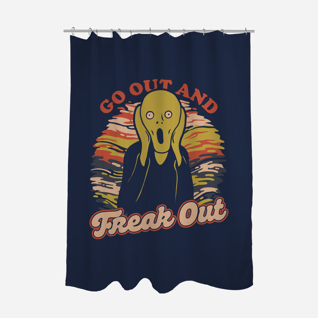Freak Out Painting-None-Polyester-Shower Curtain-Studio Mootant