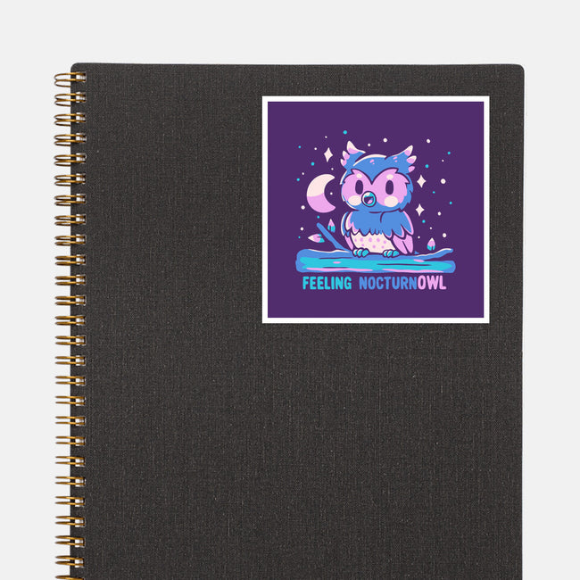 Feeling Nocturnowl-None-Glossy-Sticker-TechraNova