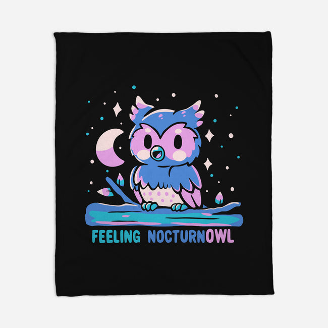 Feeling Nocturnowl-None-Fleece-Blanket-TechraNova