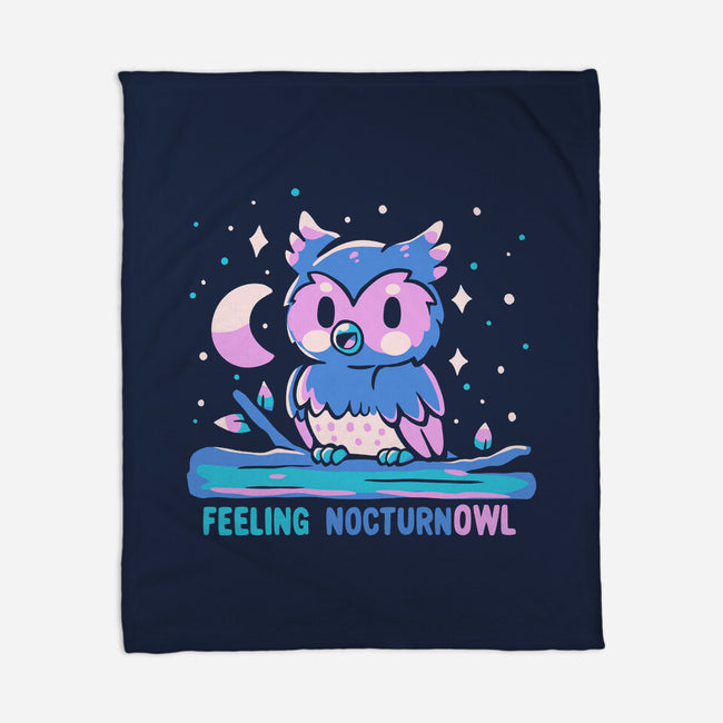 Feeling Nocturnowl-None-Fleece-Blanket-TechraNova