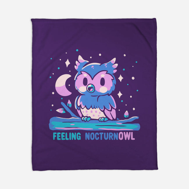 Feeling Nocturnowl-None-Fleece-Blanket-TechraNova