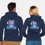 Feeling Nocturnowl-Unisex-Zip-Up-Sweatshirt-TechraNova