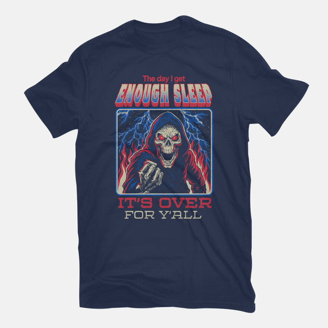 The Day I Get Enough Sleep-Womens-Fitted-Tee-eduely