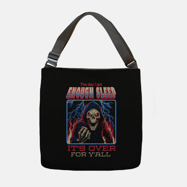 The Day I Get Enough Sleep-None-Adjustable Tote-Bag-eduely