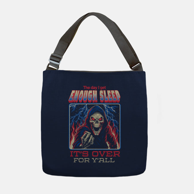 The Day I Get Enough Sleep-None-Adjustable Tote-Bag-eduely