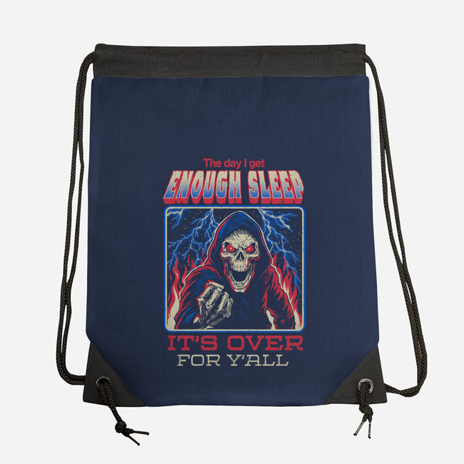 The Day I Get Enough Sleep-None-Drawstring-Bag-eduely