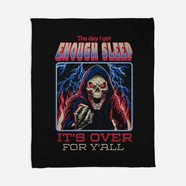 The Day I Get Enough Sleep-None-Fleece-Blanket-eduely