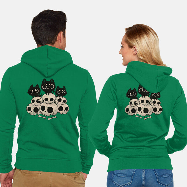 Death Gang-Unisex-Zip-Up-Sweatshirt-koalastudio