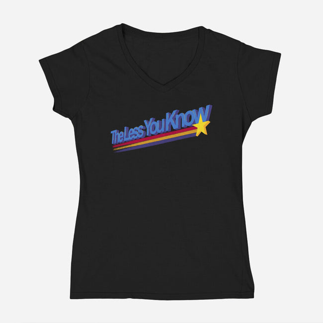 The Less You Know-Womens-V-Neck-Tee-estudiofitas