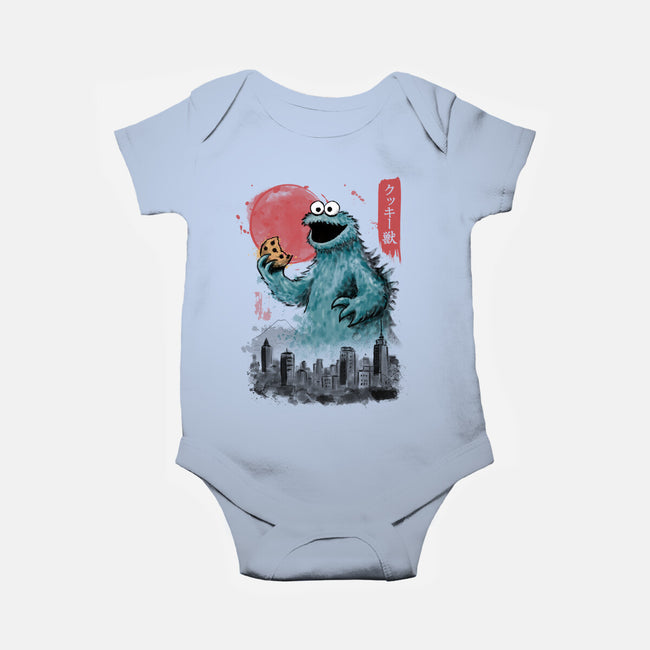Cookie Kaiju-Baby-Basic-Onesie-NMdesign