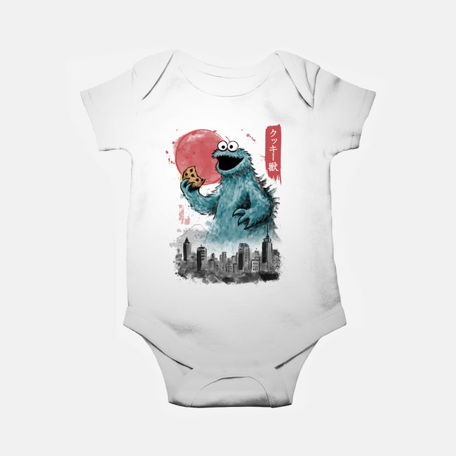 Cookie Kaiju-Baby-Basic-Onesie-NMdesign