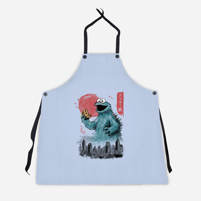 Cookie Kaiju-Unisex-Kitchen-Apron-NMdesign