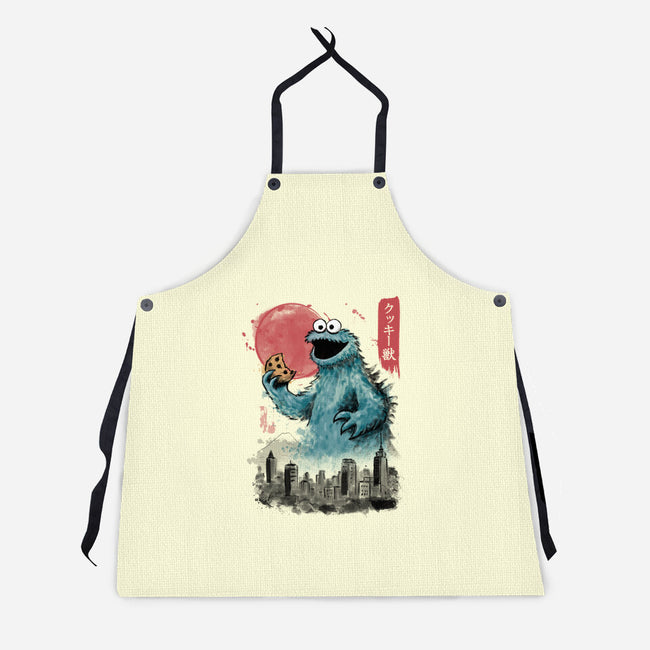 Cookie Kaiju-Unisex-Kitchen-Apron-NMdesign