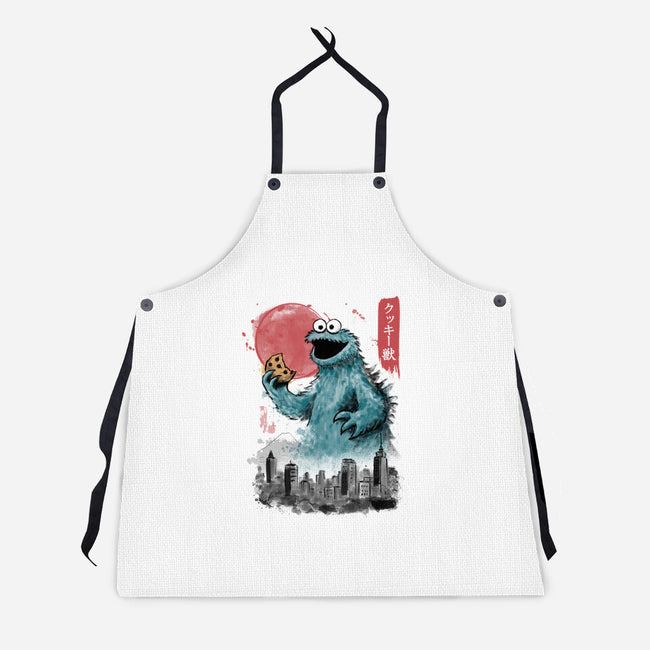 Cookie Kaiju-Unisex-Kitchen-Apron-NMdesign
