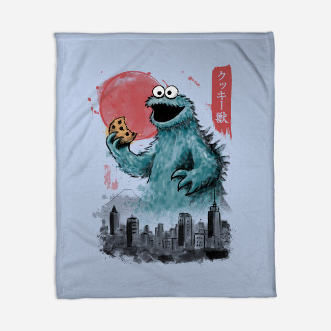 Cookie Kaiju-None-Fleece-Blanket-NMdesign