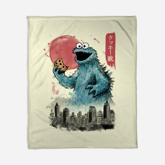 Cookie Kaiju-None-Fleece-Blanket-NMdesign