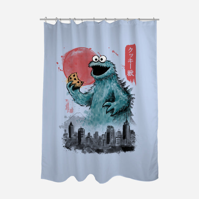 Cookie Kaiju-None-Polyester-Shower Curtain-NMdesign