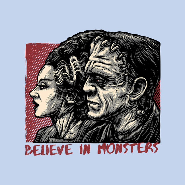 Believe In Monsters-Mens-Heavyweight-Tee-glitchygorilla