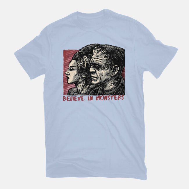 Believe In Monsters-Mens-Heavyweight-Tee-glitchygorilla
