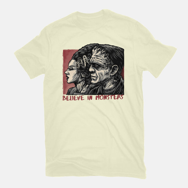 Believe In Monsters-Mens-Premium-Tee-glitchygorilla