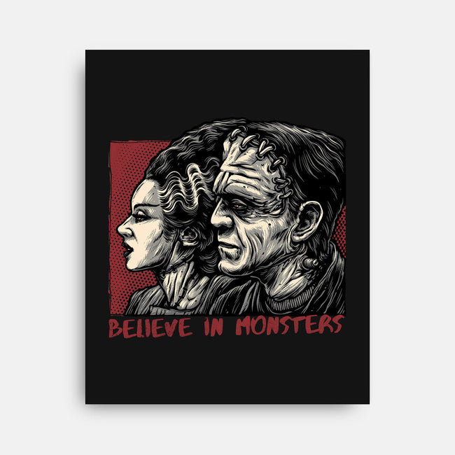 Believe In Monsters-None-Stretched-Canvas-glitchygorilla