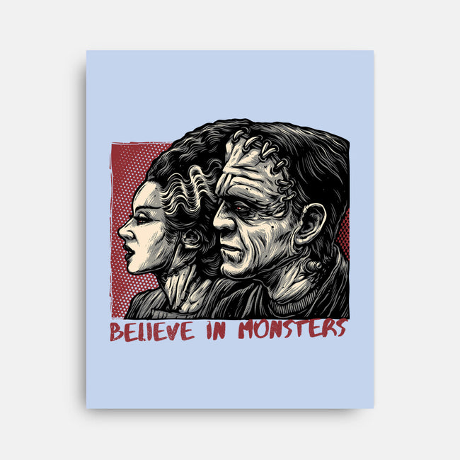 Believe In Monsters-None-Stretched-Canvas-glitchygorilla