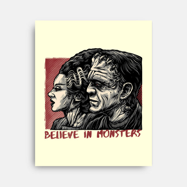 Believe In Monsters-None-Stretched-Canvas-glitchygorilla