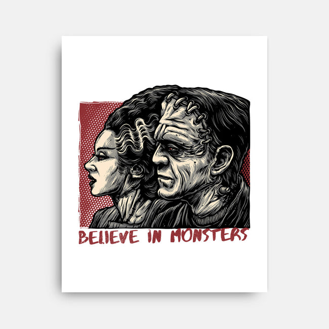 Believe In Monsters-None-Stretched-Canvas-glitchygorilla